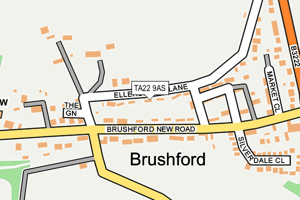 TA22 9AS map - OS OpenMap – Local (Ordnance Survey)