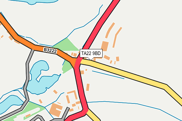 TA22 9BD map - OS OpenMap – Local (Ordnance Survey)