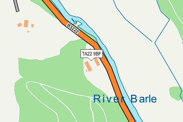 TA22 9BF map - OS OpenMap – Local (Ordnance Survey)