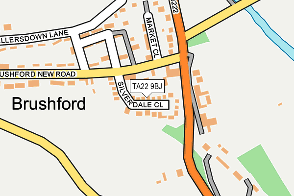 TA22 9BJ map - OS OpenMap – Local (Ordnance Survey)