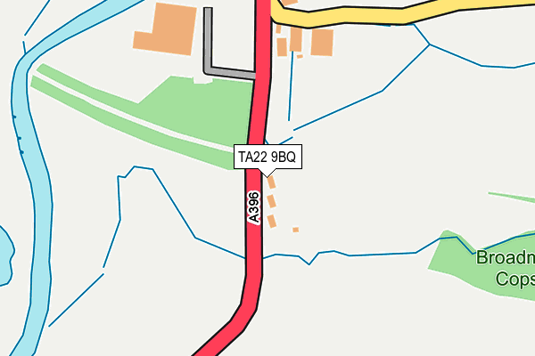TA22 9BQ map - OS OpenMap – Local (Ordnance Survey)