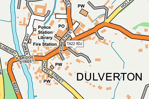 TA22 9DJ map - OS OpenMap – Local (Ordnance Survey)