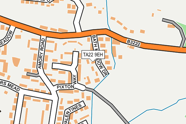 TA22 9EH map - OS OpenMap – Local (Ordnance Survey)