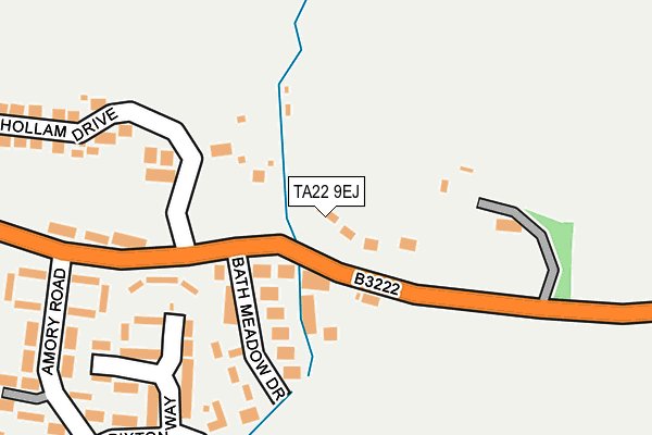 TA22 9EJ map - OS OpenMap – Local (Ordnance Survey)