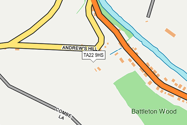 TA22 9HS map - OS OpenMap – Local (Ordnance Survey)