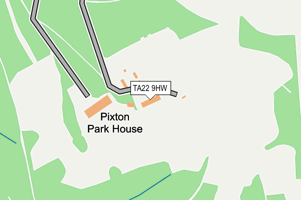 TA22 9HW map - OS OpenMap – Local (Ordnance Survey)