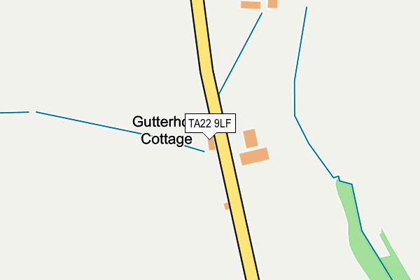 TA22 9LF map - OS OpenMap – Local (Ordnance Survey)
