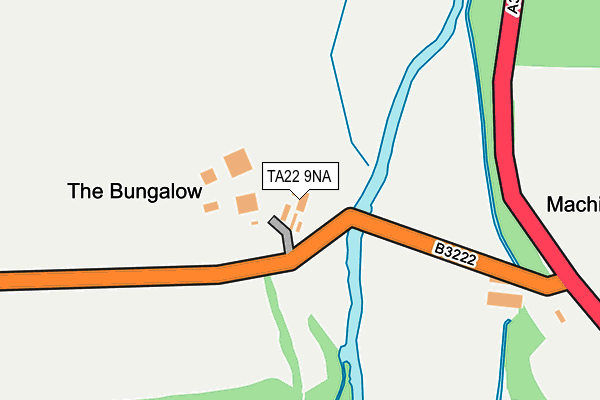 TA22 9NA map - OS OpenMap – Local (Ordnance Survey)