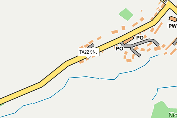 TA22 9NJ map - OS OpenMap – Local (Ordnance Survey)