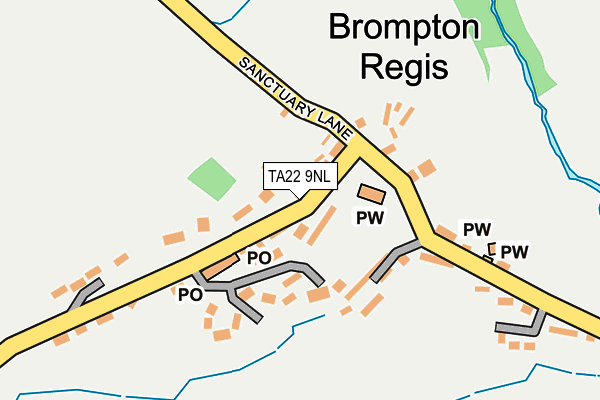 TA22 9NL map - OS OpenMap – Local (Ordnance Survey)
