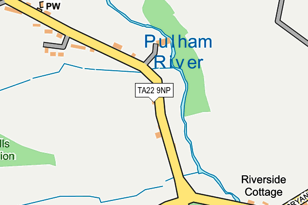 TA22 9NP map - OS OpenMap – Local (Ordnance Survey)