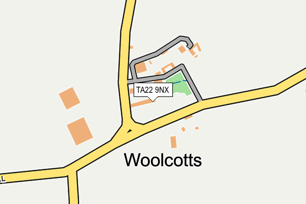 TA22 9NX map - OS OpenMap – Local (Ordnance Survey)