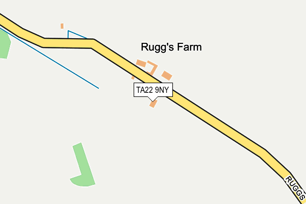 TA22 9NY map - OS OpenMap – Local (Ordnance Survey)