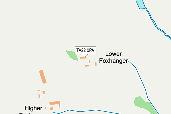 TA22 9PA map - OS OpenMap – Local (Ordnance Survey)