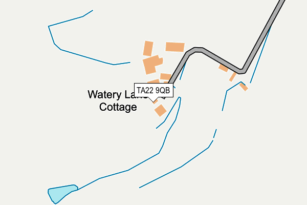 TA22 9QB map - OS OpenMap – Local (Ordnance Survey)