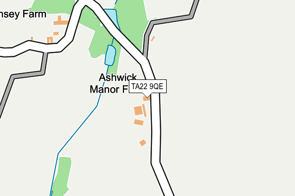 TA22 9QE map - OS OpenMap – Local (Ordnance Survey)