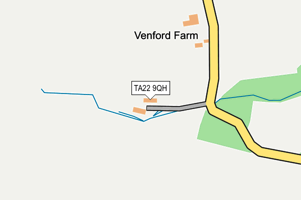 TA22 9QH map - OS OpenMap – Local (Ordnance Survey)