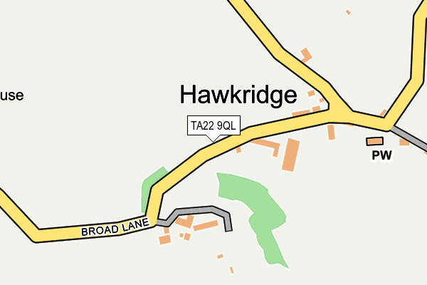 TA22 9QL map - OS OpenMap – Local (Ordnance Survey)