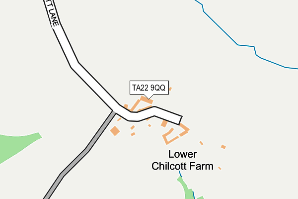 TA22 9QQ map - OS OpenMap – Local (Ordnance Survey)