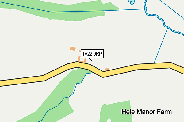 TA22 9RP map - OS OpenMap – Local (Ordnance Survey)