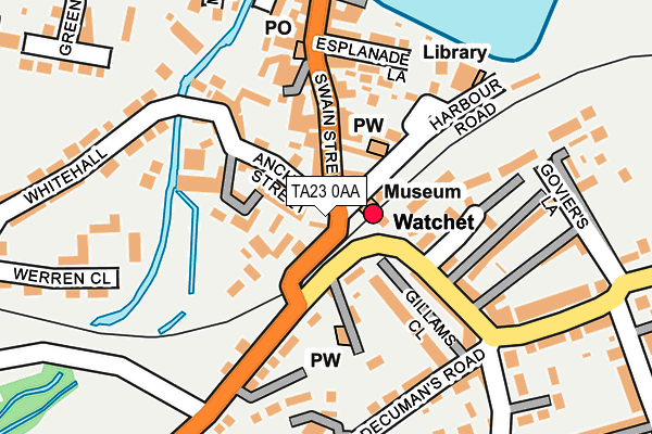 TA23 0AA map - OS OpenMap – Local (Ordnance Survey)