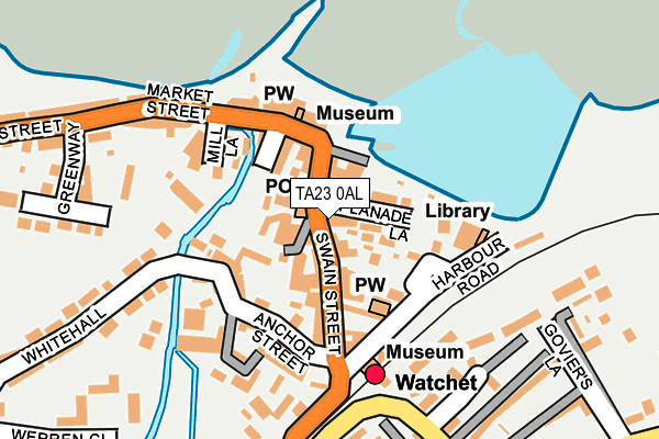 TA23 0AL map - OS OpenMap – Local (Ordnance Survey)