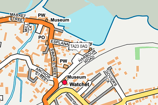 TA23 0AQ map - OS OpenMap – Local (Ordnance Survey)