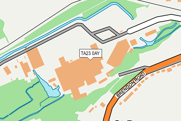 TA23 0AY map - OS OpenMap – Local (Ordnance Survey)
