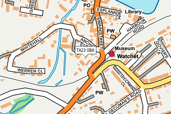 TA23 0BA map - OS OpenMap – Local (Ordnance Survey)