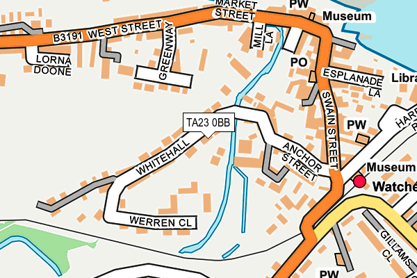 TA23 0BB map - OS OpenMap – Local (Ordnance Survey)