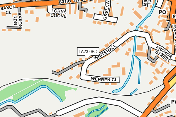 TA23 0BD map - OS OpenMap – Local (Ordnance Survey)