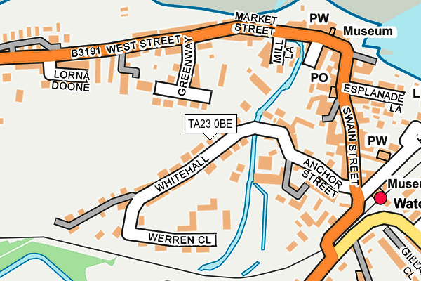 TA23 0BE map - OS OpenMap – Local (Ordnance Survey)