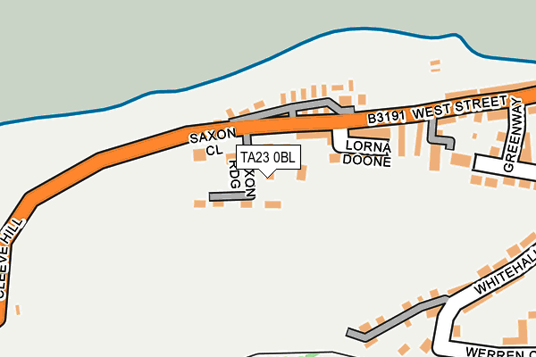 TA23 0BL map - OS OpenMap – Local (Ordnance Survey)