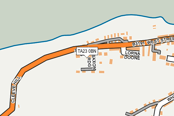 TA23 0BN map - OS OpenMap – Local (Ordnance Survey)