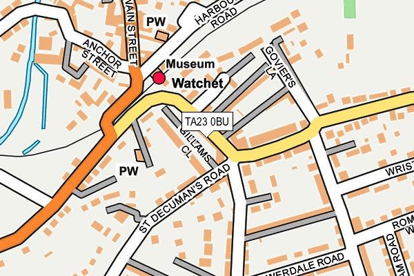 TA23 0BU map - OS OpenMap – Local (Ordnance Survey)