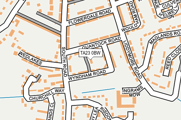 TA23 0BW map - OS OpenMap – Local (Ordnance Survey)