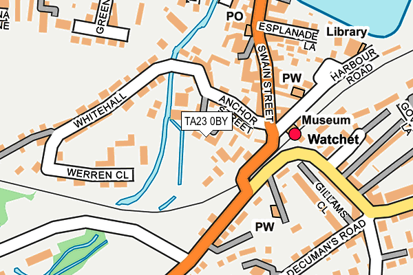 TA23 0BY map - OS OpenMap – Local (Ordnance Survey)