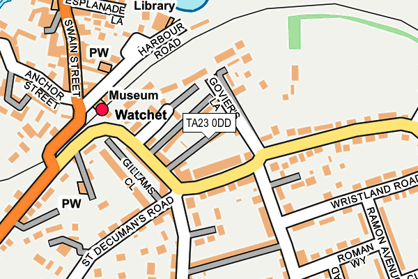 TA23 0DD map - OS OpenMap – Local (Ordnance Survey)