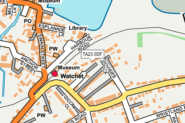 TA23 0DF map - OS OpenMap – Local (Ordnance Survey)