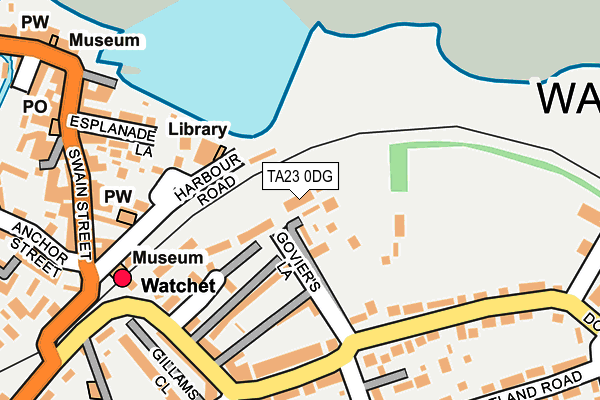 TA23 0DG map - OS OpenMap – Local (Ordnance Survey)