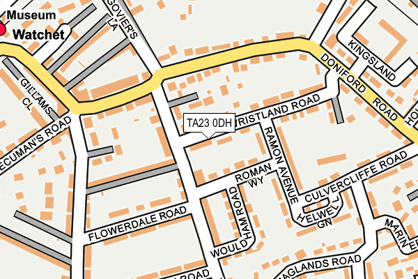 TA23 0DH map - OS OpenMap – Local (Ordnance Survey)