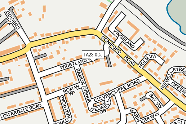 TA23 0DJ map - OS OpenMap – Local (Ordnance Survey)