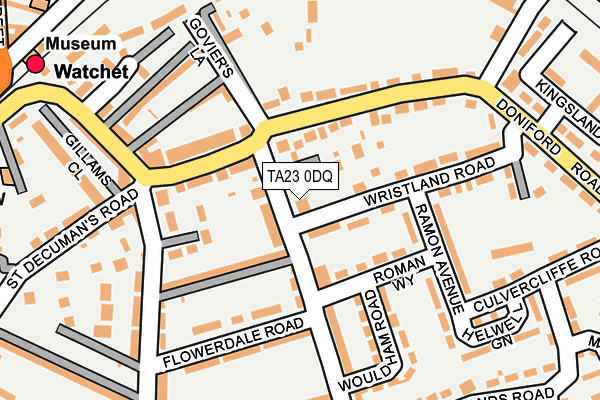 TA23 0DQ map - OS OpenMap – Local (Ordnance Survey)