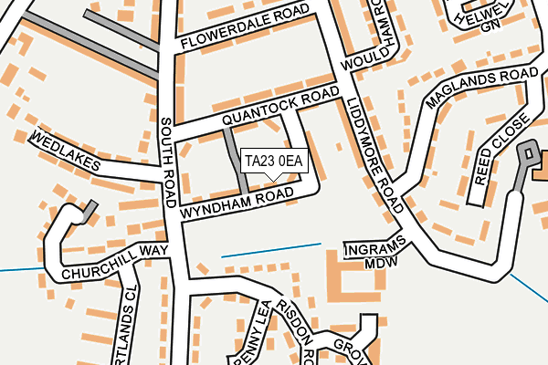 TA23 0EA map - OS OpenMap – Local (Ordnance Survey)