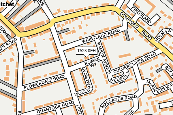 TA23 0EH map - OS OpenMap – Local (Ordnance Survey)