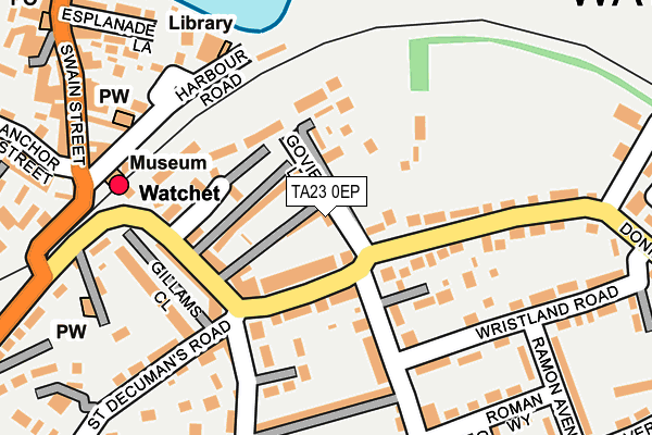 TA23 0EP map - OS OpenMap – Local (Ordnance Survey)
