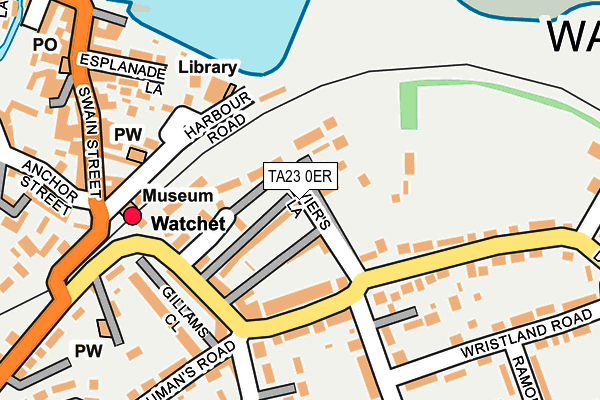 TA23 0ER map - OS OpenMap – Local (Ordnance Survey)