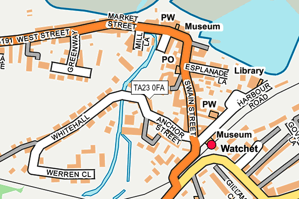 TA23 0FA map - OS OpenMap – Local (Ordnance Survey)