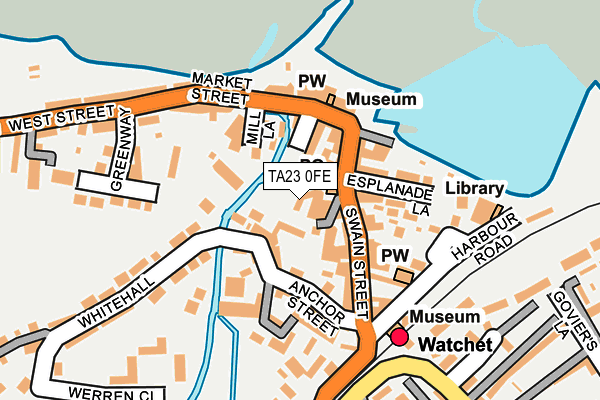 TA23 0FE map - OS OpenMap – Local (Ordnance Survey)