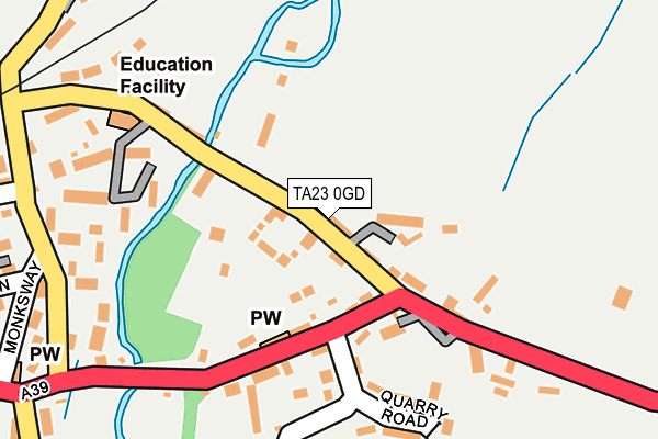 TA23 0GD map - OS OpenMap – Local (Ordnance Survey)